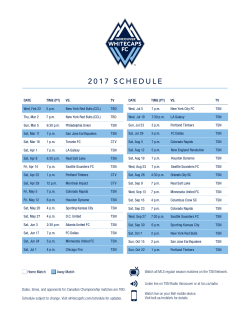 2017 schedule - whitecapsfcdigital.com