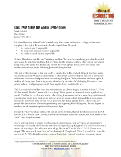 king jesus turns the world upside down