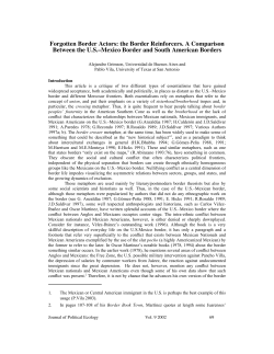 Forgotten Border Actors - Journal of Political Ecology