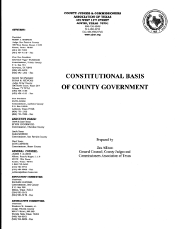 constitutional basis of county government