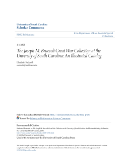 the joseph m. bruccoli great war collection
