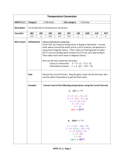 Temperature Conversion