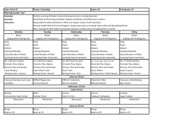 Date: Feb 8-12 Theme: Friendship Letter: W # Emphasis: 23