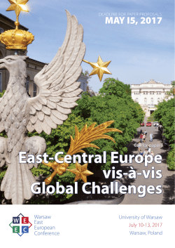 East-Central Europe vis-ŕ-vis Global Challenges