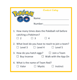 1. How many times does the Pok&eacute;ball roll before catching a