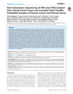 Next-Generation Sequencing of RNA and DNA Isolated from