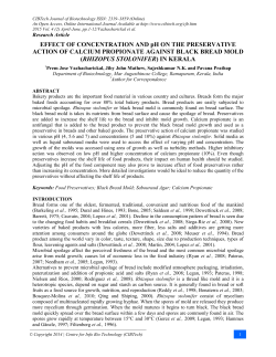 EFFECT OF CONCENTRATION AND pH ON THE