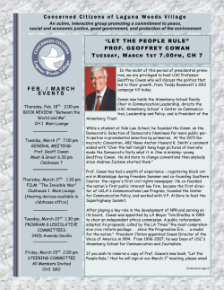 Concerned Citizens of Laguna Woods Village FEB. / MARCH