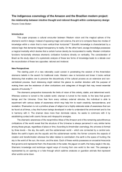 The indigenous cosmology of the Amazon and the Brazilian modern