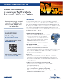 Achieve Reliable Pressure Measurements Quickly and Easily