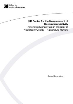 UK Centre for the Measurement of Government Activity Amenable