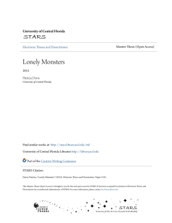 Lonely Monsters - STARS - University of Central Florida