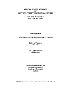 Guide - Weill Cornell Library