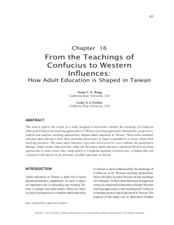 From the Teachings of Confucius to Western