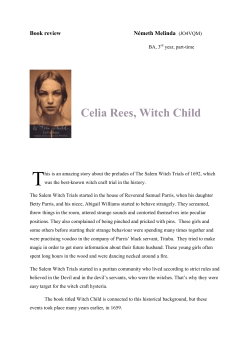 Celia Rees, Witch Child