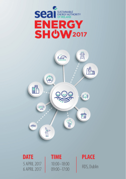 5 APRIL 2017 6 APRIL 2017 10:00–18:00 09:00–17:00 RDS