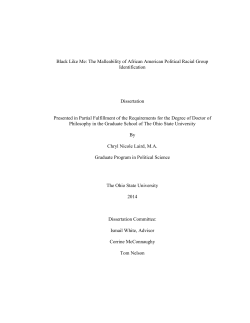 Black Like Me: The Malleability of African American Political Racial