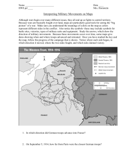 Interpreting Military Movements on Maps