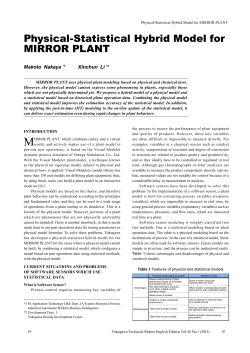 Physical-Statistical Hybrid Model for MIRROR PLANT