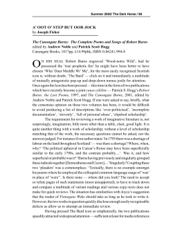 The Canongate Burns, edited by Andrew Noble and Patrick Scott