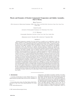 Physics and Dynamics of Density-Compensated Temperature and