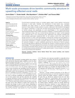 Multi-scale processes drive benthic community structure
