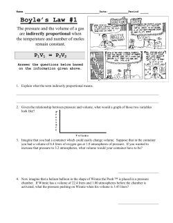Boyle`s Law #1