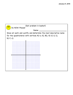 Show all work and justify and determine the most descriptive name