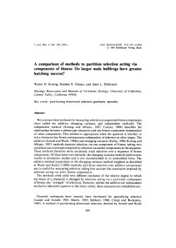 A comparison of methods to partition selection acting via