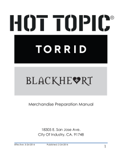 Merchandise Preparation Manual 1