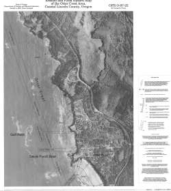 Erosion and flood hazard map of the Otter Crest area, coastal