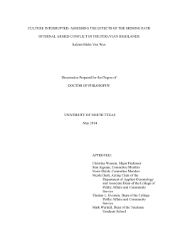 Culture interrupted: Assessing the effects of the Shining Path