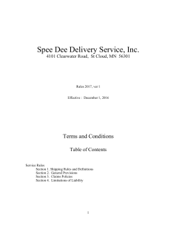2017 Terms and Conditions ver 1 - Spee