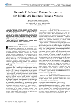 Towards Rule-based Pattern Perspective for BPMN 2.0 Business