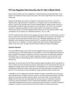 FTC Can Regulate Data Security, But It`s Not a Blank Check