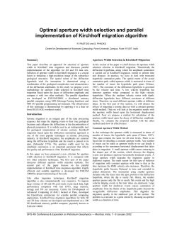 Optimal aperture width selection and parallel implementation of