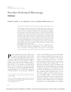 Provider-Performed Microscopy