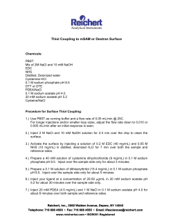 Protocol for Thiol Coupling via either Surface or Ligand Coupling
