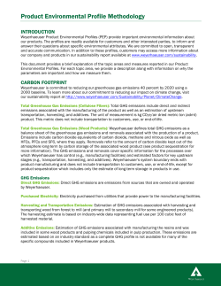 Product Environmental Profile Methodology