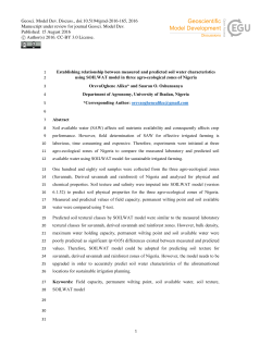 Establishing relationship between measured and predicted soil