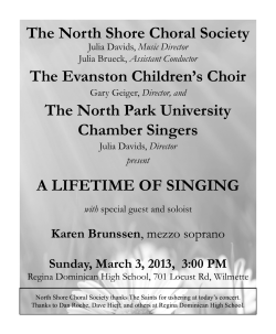 Concert Program Booklet Text