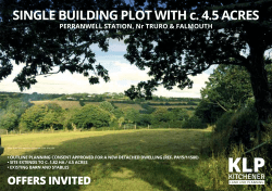 SINGLE BUILDING PLOT WITH c. 4.5 ACRES