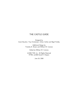 THE CASTLE GUIDE