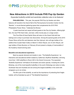 New Attractions in 2015 Include PHS Pop Up Garden