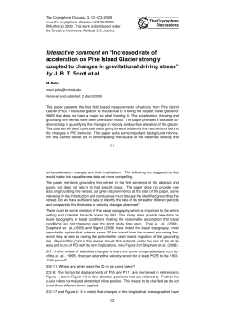 Interactive comment on &ldquo;Increased rate of acceleration on Pine