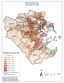 Boston Metro Area Population Density