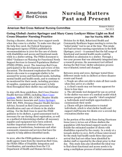 Nursing Matters Past and Present