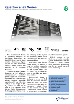 Quattrocanali Series