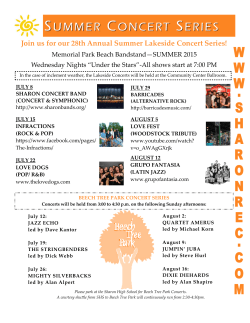 SUMMER CONCERT SERIES