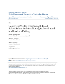 Convergent Validity of the Strength